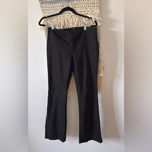 Alice + Olivia Classics Wide Leg Black Dress Pants Stretch Size 8 Career Work